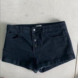 Forever 21 Black Jean Shorts